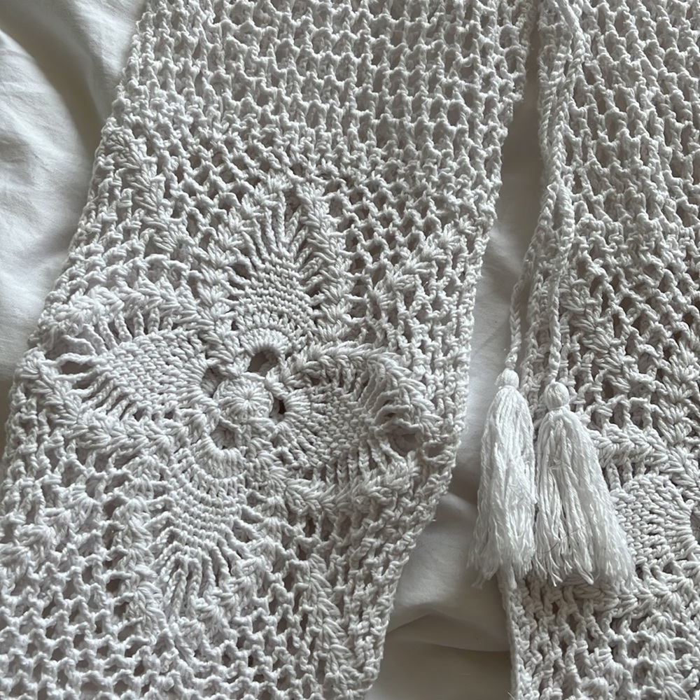 Andi Bagus - Crochet White Pants - Wide Leg - Picture 4 of 8